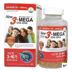 Dầu cá Omega 3 Hàn Quốc - New 3 Mega EPA DHA 300 viên 207112