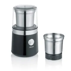 Máy xay cà phê Graef CM102 200W - Máy xay đa năng chất lượng cao cho cà phê, gia vị và thảo mộc, thiết kế sang trọng màu đen