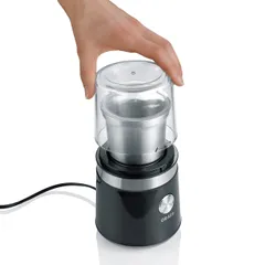 Máy xay cà phê Graef CM102 200W - Máy xay đa năng chất lượng cao cho cà phê, gia vị và thảo mộc, thiết kế sang trọng màu đen