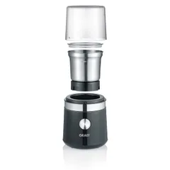 Máy xay cà phê Graef CM102 200W - Máy xay đa năng chất lượng cao cho cà phê, gia vị và thảo mộc, thiết kế sang trọng màu đen
