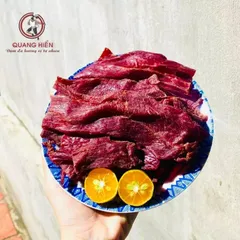 Khô Bò Nguyên Bản Quang Hiển 20g - Snack Thịt Bò Vị Nguyên Bản, Đậm Đà, Thơm Ngon, Dinh Dưỡng, Phù Hợp Với Mọi Đối Tượng