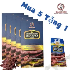 Khô Bò Xông Khói Quang Hiển Hộp 100g - Mua 5 Tặng 1, Thịt Bò Khô Hương Vị Nguyên Bản, Đậm Đà, Làm Quà Tặng Hoàn Hảo