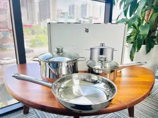 Bộ Nồi WMF Diadem Plus 3 Món - Nồi, Xoong, Chảo Inox Chất Lượng Cao, Thiết Kế Sang Trọng, An Toàn Cho Sức Khỏe