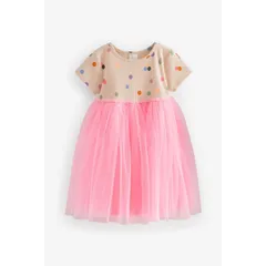 Váy Ren Hồng Bé Gái Next UK - Trang Phục Thời Trang Dễ Thương, Phù Hợp Mọi Dịp, Chất Liệu Cotton Mát Mẻ, Giá Tốt