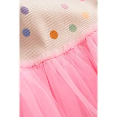 Váy Ren Hồng Bé Gái Next UK - Trang Phục Thời Trang Dễ Thương, Phù Hợp Mọi Dịp, Chất Liệu Cotton Mát Mẻ, Giá Tốt