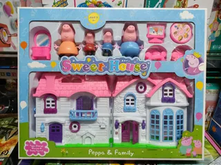 Đồ chơi nhà búp bê heo Peppa Sweet House - Đồ chơi phát triển sáng tạo và kỹ năng xã hội cho trẻ em - Quà tặng hoàn hảo cho fan Peppa Pig