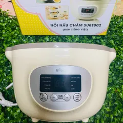 Phụ Kiện Nồi Bear 1.6L - Nắp Thủy Tinh và Xửng Hấp Sube002 cho Bé Ăn Dặm - Sản Phẩm Thay Thế Chính Hãng
