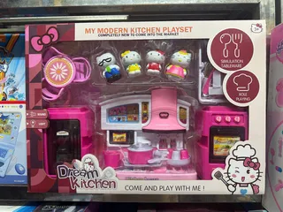 Đồ Chơi Nhà Bếp Hello Kitty - Bộ 4 Chú Mèo Có Đèn & Âm Thanh - Đồ Chơi Giúp Trẻ Phát Triển Kỹ Năng Nấu Ăn Creativeness