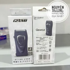 Máy cạo râu Izumi Nhật Bản - Thiết kế hiện đại, công nghệ tiên tiến, tiết kiệm năng lượng, dễ sử dụng và bảo quản, kết nối Bluetooth.