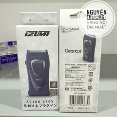Máy cạo râu Izumi Nhật Bản - Thiết kế hiện đại, công nghệ tiên tiến, tiết kiệm năng lượng, dễ sử dụng và bảo quản, kết nối Bluetooth.