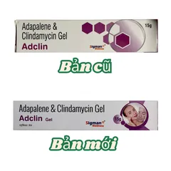Gel Trị Mụn Adclin 15g - Ngăn Ngừa Mụn Trứng Cá, Kiểm Soát Dầu, Dưỡng Ẩm Cho Da Dầu, Mụn Viêm, Mụn Đầu Trắng