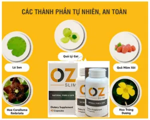 Viên Uống Giảm Cân Oz Slim 40 Viên - Giải Pháp Giảm Cân An Toàn & Hiệu Quả Nhập Khẩu Mỹ, Hỗ Trợ Kiểm Soát Cơn Thèm Ăn