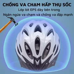 Nón Bảo Hiểm Xe Đạp Thể Thao Siêu Nhẹ Điều Chỉnh Kích Thước cho Nam Nữ - Bảo Vệ Đầu Trong Các Hoạt Động Ngoài Trời