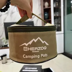 Bộ 2 Nồi Camping Herzog Đức - Nồi Đựng Thực Phẩm Bền, Thiết Kế Thông Minh, Đi Kèm Túi Giữ Nhiệt, Hoàn Hảo Cho Cắm Trại và Picnic