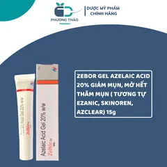 Kem Dưỡng Ẩm Zebor Gel Azelaic Acid 20% - Ngăn Ngừa Mụn, Mờ Thâm Da, Giúp Da Mịn Màng 15g