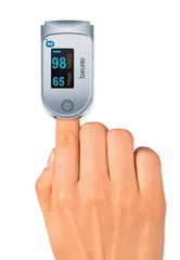 Máy Đo Nồng Độ Oxy Trong Máu SPO2 Beurer PO60 - Thiết Bị Y Tế Kết Nối Bluetooth Thông Minh, Nhỏ Gọn, Dễ Dùng