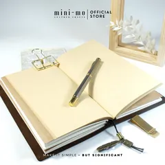 Sổ Tay Ghi Chép Mini-Mo Bìa Da Bò Sáp Crazy Horse Classic Kích Thước L 22x11cm - Quà Tặng Ý Nghĩa cho Người Sáng Tạo