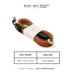 Dây Đeo Máy Ảnh DSLR/Mirrorless Da Vachetta Cao Cấp Màu Nâu Indochine - Phụ Kiện Chụp Ảnh Thời Trang, Bền Bỉ 14kg
