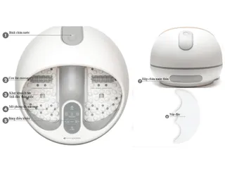Bồn Ngâm Massage Xông Hơi Chân Rio FTBH9 - Công Nghệ Siêu Âm, Điều Khiển Nhiệt Độ Tự Động, Thư Giãn Tối Ưu