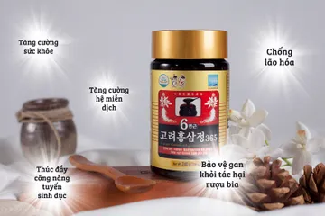 Cao hồng sâm Hàn Quốc 6 năm tuổi 365 loại 4 lọ x 240g