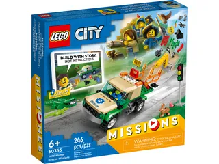Bộ Đồ Chơi Xếp Hình LEGO City Wild Animal Rescue Missions 60353 - Giải Cứu Động Vật Hoang Dã cho Trẻ 6+