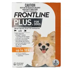 Frontline Plus - Thuốc nhỏ gáy ngừa ve rận và ghẻ cho chó mèo - Hiệu quả lên đến 3 tháng - 1 ống sử dụng tiện lợi