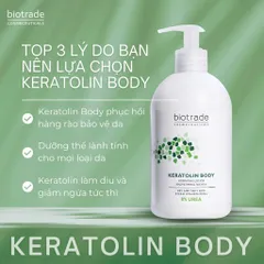 Kem Dưỡng Thể Biotrade Keratolin Hydrating Body Lotion 8% Urea 400ml [hàng nhập khẩu]