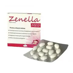 (CHÍNH HÃNG) Zenella MED Vệ Sinh Vùng Kín Nữ, Dưỡng Ẩm, Tái Tạo Da, Khử  Mùi Hôi - Hộp 14 Viên