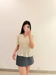 Quần váy dáng chữ A kèm khóa kéo bên hông QJ263
