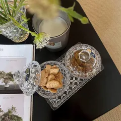 Bộ Hũ Đựng Đường, Bánh Kẹo Pha Lê Bohemia Crystal - 1 Đĩa và 2 Thố Sang Trọng, Quà Tặng Lý Tưởng Cho Dịp Đặc Biệt