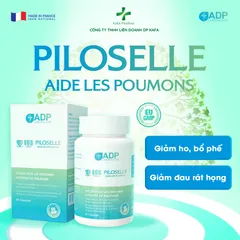 Viên uống Piloselle Pháp - Giảm ho, đờm, viêm họng, phế quản - Bổ phổi, hộp 30 viên hỗ trợ sức khỏe đường hô hấp