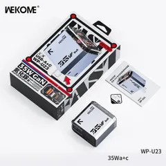 Củ Sạc Nhanh 35W WEKOME WP-U23 - 2 Cổng Sạc USB-C & USB-A, Công Nghệ GaN, Tốc Độ Cao, Thiết Kế Nhỏ Gọn, Duy Trì Nhiệt Độ Thấp