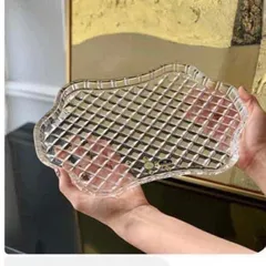 Đĩa Pha Lê Bohemia Crystal Khắc 30.5cm - Đồ Trang Trí Bàn Phòng Khách, Quà Tặng Sang Trọng