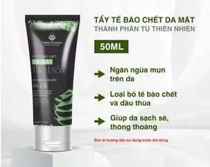 Tẩy Tế Bào Chết Mặt Tảo Biển Nét Hoa 50g - Chiết Xuất Lô Hội và Hoa Cúc, Giúp Da Mềm Mịn và Tươi Sáng