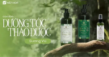 Combo Dầu Gội Xả Sương Vũ 300ml + Tinh Chất Dưỡng Tóc 100ml - An Toàn, Chiết Xuất Tự Nhiên, Dưỡng Ẩm Cho Tóc Khỏe Mạnh
