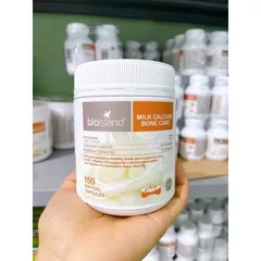 VIÊN UỐNG BỔ SUNG CANXI  (cho người lớn, bà bầu, sau sinh) MILK CALCIUM BONE CARE BIO ISLAND 150 VIÊN