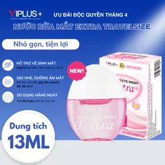 Nước Rửa Mắt Travel Size VIPLUS+ 13ml - Multi B Eye Wash Extra - Chăm Sóc Mắt Sạch Sâu, Dưỡng Ẩm, Giảm Mỏi Mắt