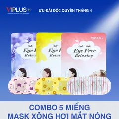 Combo 5 Mặt Nạ Xông Hơi Chườm Mắt Nóng VIPLUS+ - Giải Stress, Thư Giãn, Hỗ Trợ Ngủ Ngon, Hương Tinh Dầu Thiên Nhiên