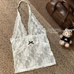Áo Yếm Ren Trắng Cổ Chữ V Quyến Rũ - Trang Phục Mùa Hè Cho Nữ, Thời Trang Đẹp Từ HOOKA