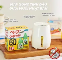 Máy Đuổi Muỗi Nhật Bản An Toàn - Thiết Bị Đuổi Muỗi Thông Minh Bảo Vệ Sức Khỏe, Không Gian Sạch Sẽ và Thoáng Mát