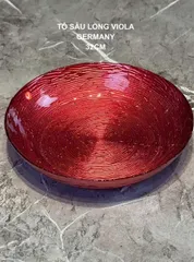 Đĩa Sâu Lòng Thủy Tinh Cao Cấp 32cm Viola - Sang Trọng và Đẹp, Hàng Nhập Khẩu Đức, Bền và An Toàn cho Sức Khỏe