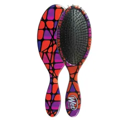Lược Chải Tóc Wet Brush Original Detangler Stain Glass - Gỡ Rối Tóc Hiệu Quả, Thiết Kế Màu Sắc Xanh Hồng Tím, Phụ Kiện Chăm Sóc Tóc Cao Cấp