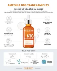Serum Dưỡng Trắng Da Ahohwa Whitening Ampoule NTG 30ml - Giúp Mờ Thâm Nám, Cung Cấp Độ Ẩm và Làm Sáng Da Tối Màu