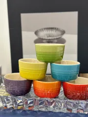 Bộ 6 bát mini Le Creuset cầu vồng 100ml - Tô chén chất lượng cao, an toàn cho máy rửa chén, quà tặng hoàn hảo