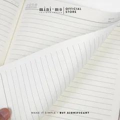 Ruột giấy Refill Sổ Tay Mini-mo A6, 100gsm, 30 Tờ - Kẻ Ngang/Trắng Trơn, Chất Liệu Bền Đẹp, Thích Hợp Ghi Chép và Vẽ Sketch