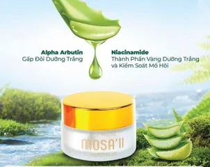 Kem Khử Mùi Hôi Nách Mosa's II 20G - Hương Nước Hoa Tự Nhiên, Giảm Mồ Hôi, Dùng Cho Nam Nữ, Sáng Da, An Toàn