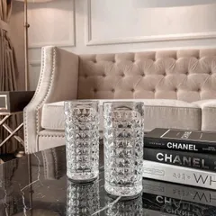 Bộ Bình và 6 Cốc Thủy Tinh Pha Lê Bohemia Diamond - Thiết Kế Sang Trọng, Độ Bền Cao, An Toàn Cho Sức Khỏe