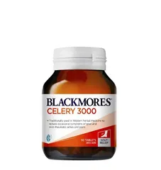 Viên uống giảm Goutt Blackmores Celery 3000mg - 50 viên hỗ trợ đào thải axit uric, giảm viêm khớp - Hàng Úc chính hãng