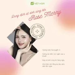 Dung Dịch Vệ Sinh Phụ Nữ Rose Merry - Khử Thâm, Dưỡng Ẩm, Lưu Hương Thơm Quyến Rũ Với Chiết Xuất Trầu Không 120ml