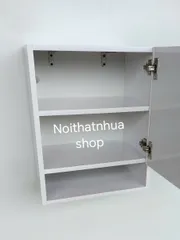 Tủ Đựng Đồ Treo Tường Có Khoá Màu Trắng - Tủ Đồ Đa Năng Tiện Lợi, Thiết Kế Gọn Gàng Cho Phòng Bếp, Đã Lắp Sẵn, Chất Liệu Nhựa Cao Cấp